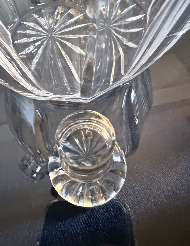 Saint Louis Crystal Decanter - Alcohol Bar Bottle - Art Deco-photo-4