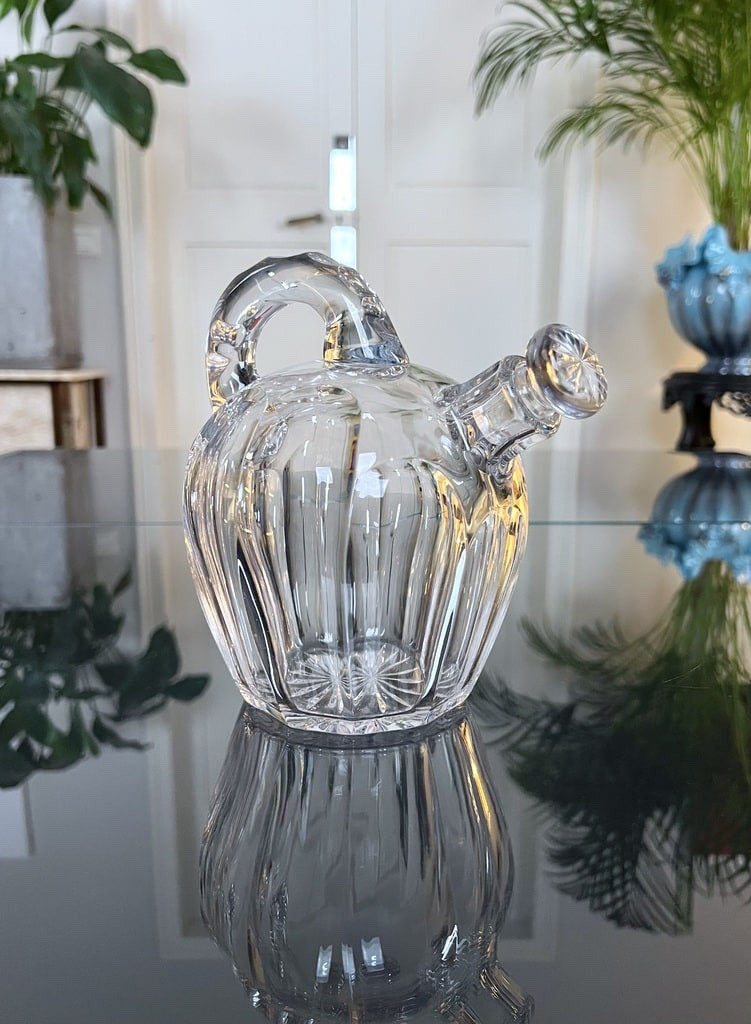 Saint Louis Crystal Decanter - Alcohol Bar Bottle - Art Deco
