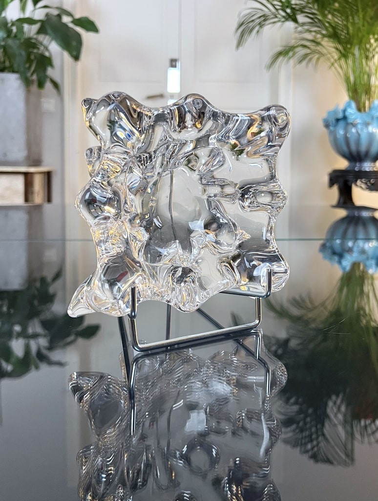 Vide-poches en cristal soufflé - Cendrier - Vintage 1970 - 80-photo-6