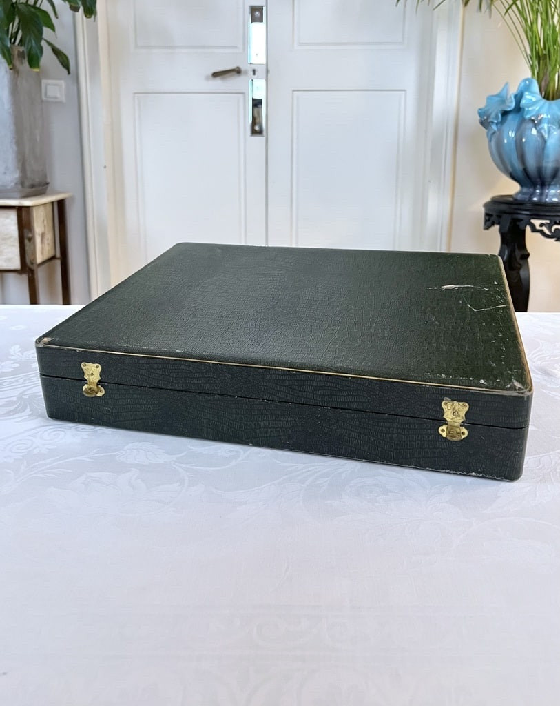 Ménagère en métal argenté François Frionnet - Couverts Art Déco 1940-photo-8