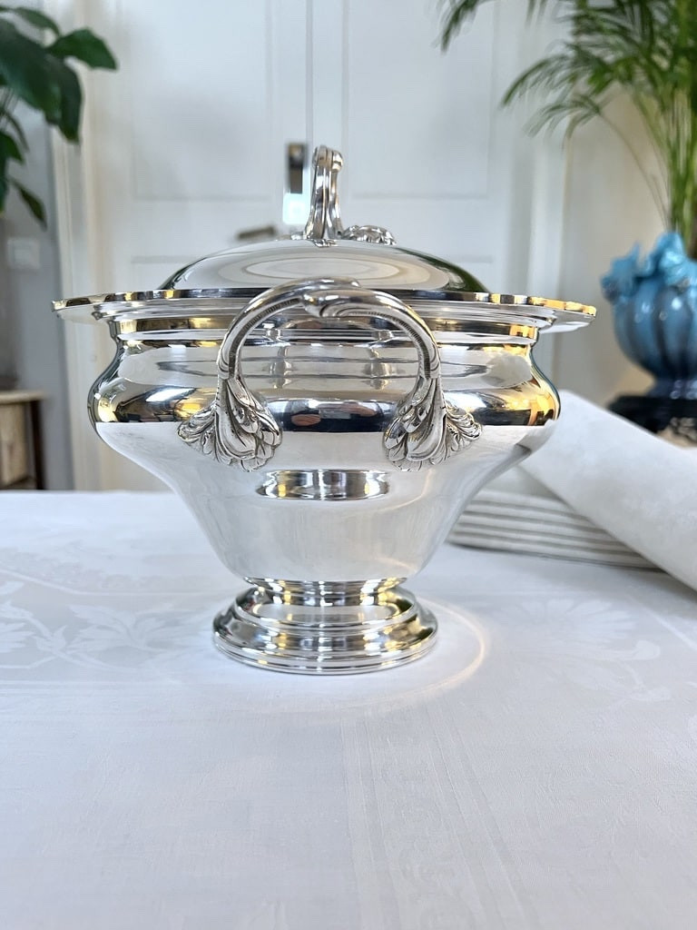 Nickel Silver Tureen - 20th Century Vintage - Shaped Piece