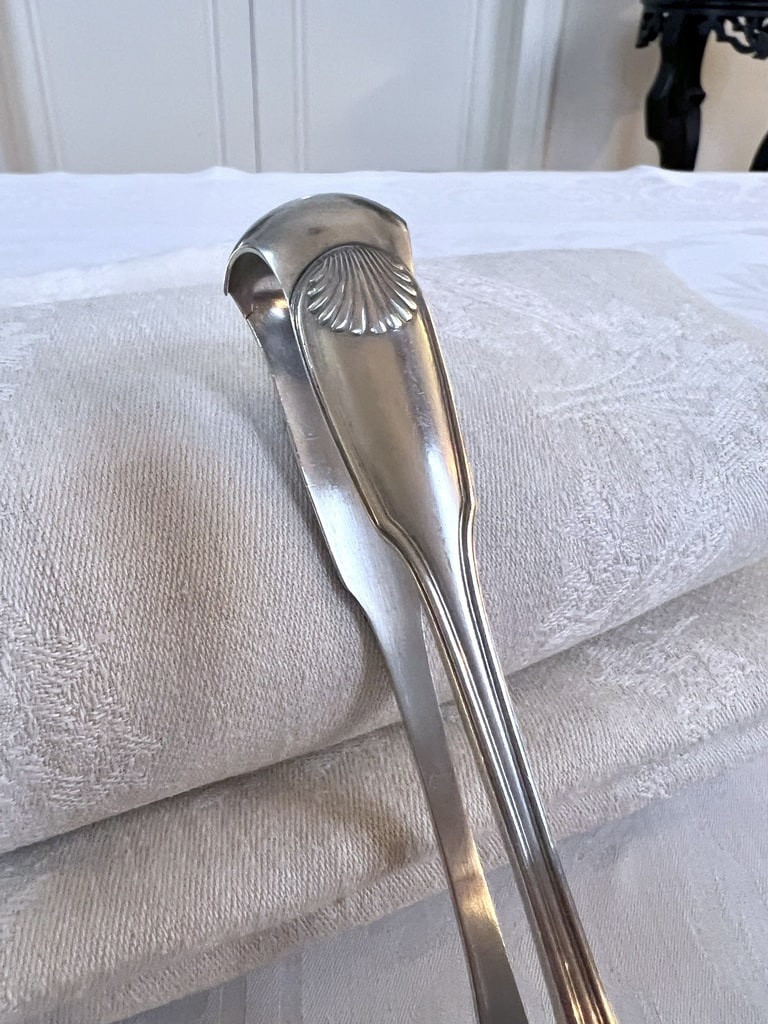 Solid Silver Sugar Tongs - Lion's Paws - Minerva Hallmark - Silversmith Savary & Sons-photo-4