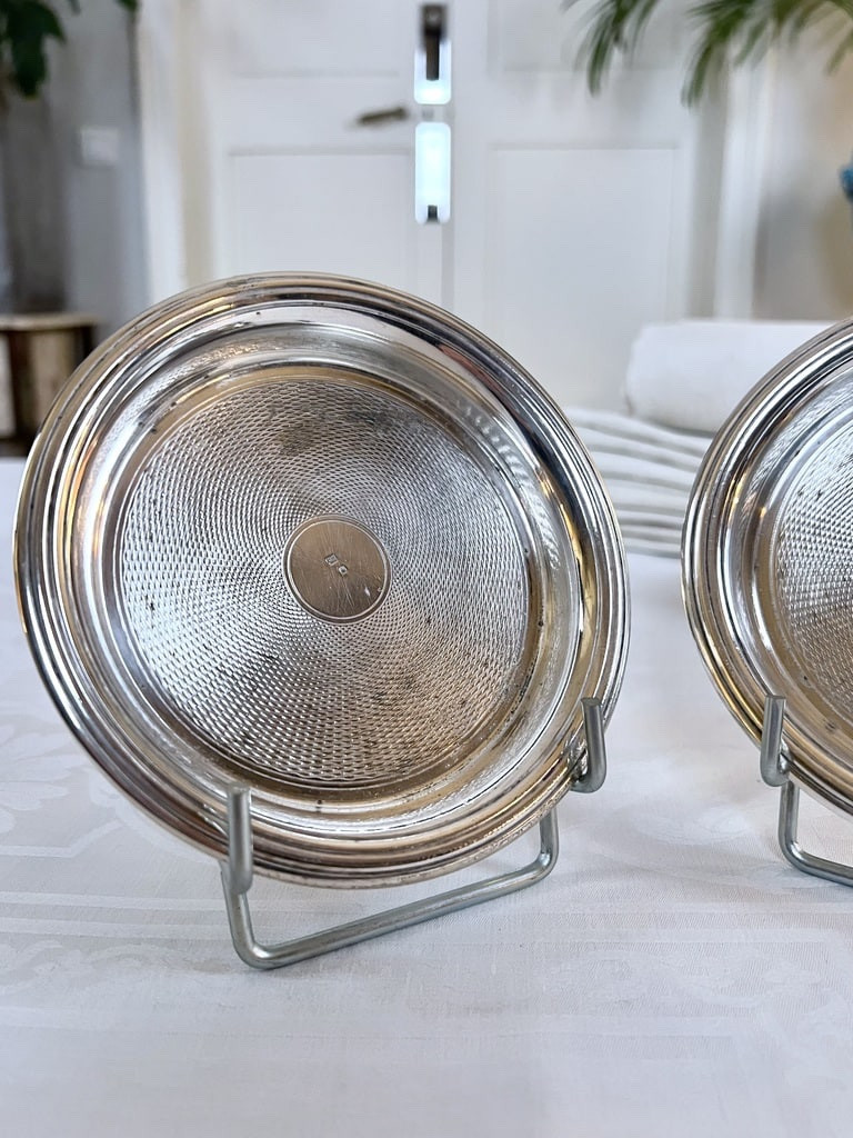 Dessous de bouteilles à décor guilloché-photo-3