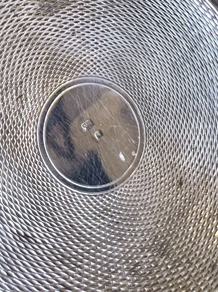 Dessous de bouteilles à décor guilloché-photo-2