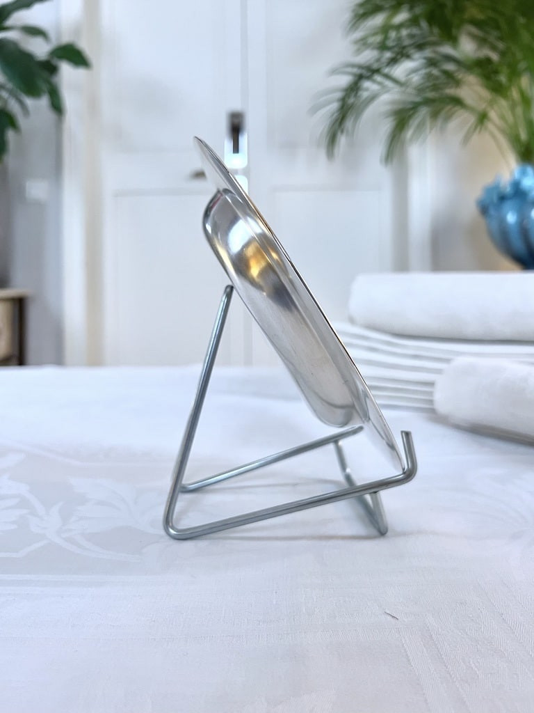 Dessous de bouteille Art Déco en métal argenté - Gallia Christofle - Argenterie-photo-3