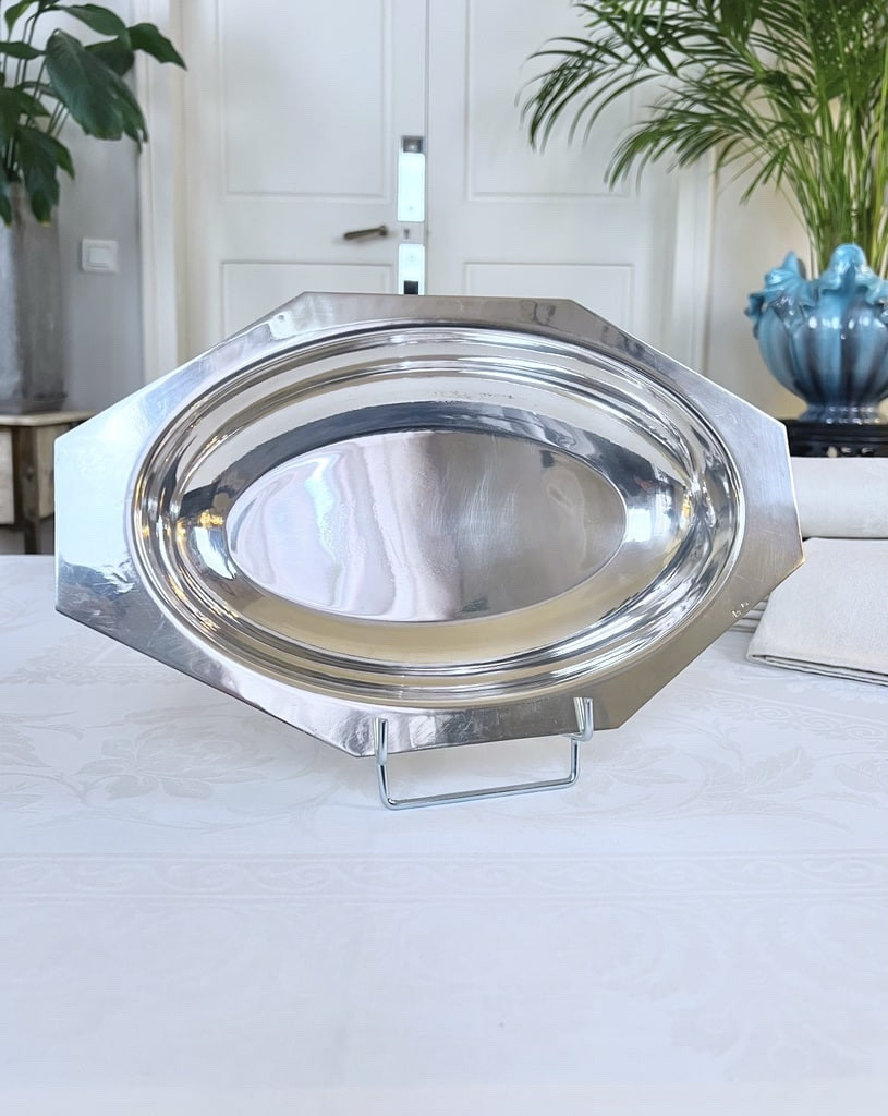 Art Deco Silver-plated Bread Basket - Serving Accessories-photo-2