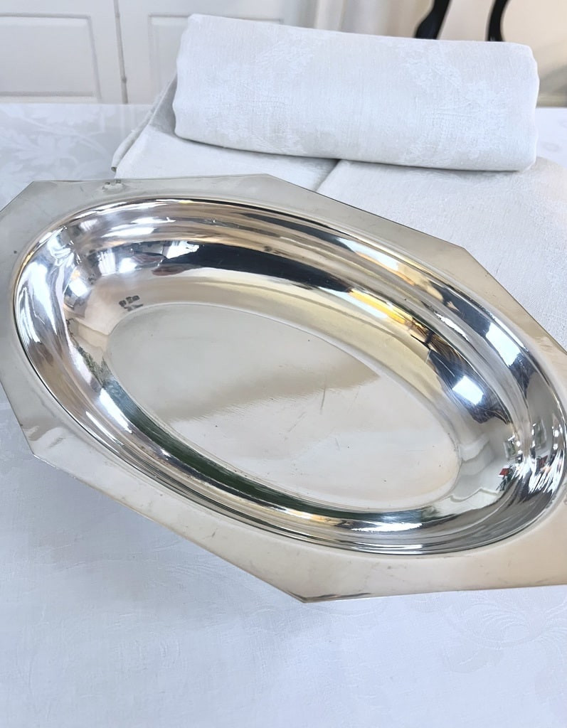 Art Deco Silver-plated Bread Basket - Serving Accessories-photo-3