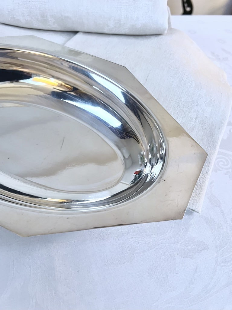 Art Deco Silver-plated Bread Basket - Serving Accessories-photo-3