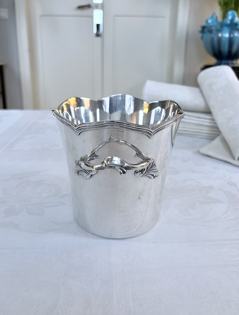 Vintage Silver-plated Ice Bucket - 20th Century-photo-2