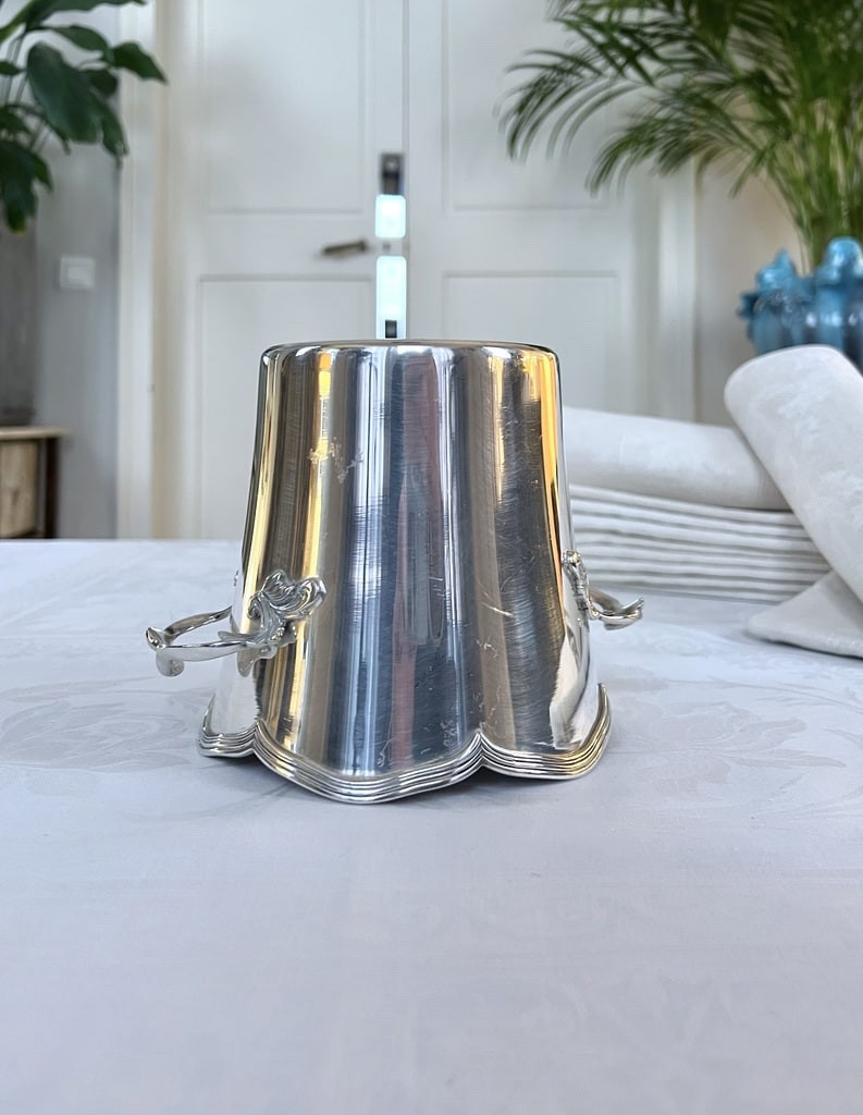 Vintage Silver-plated Ice Bucket - 20th Century-photo-4