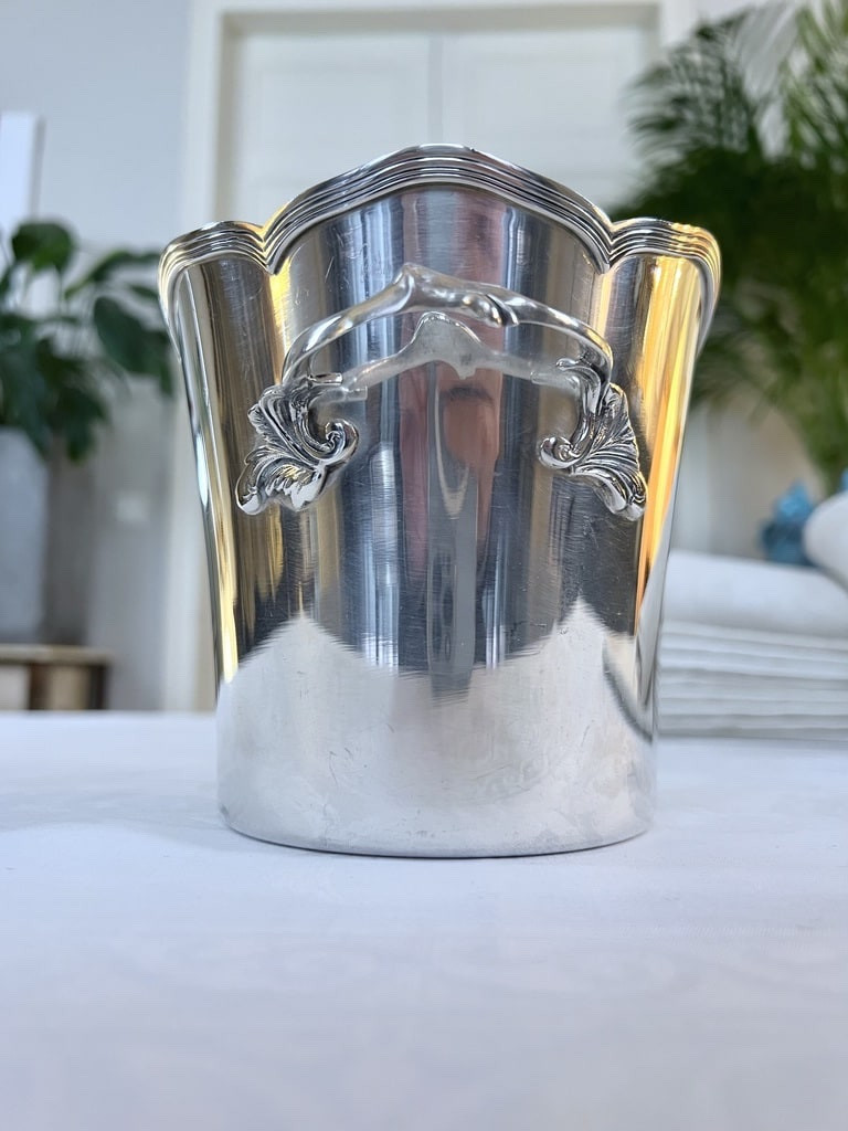 Vintage Silver-plated Ice Bucket - 20th Century-photo-3