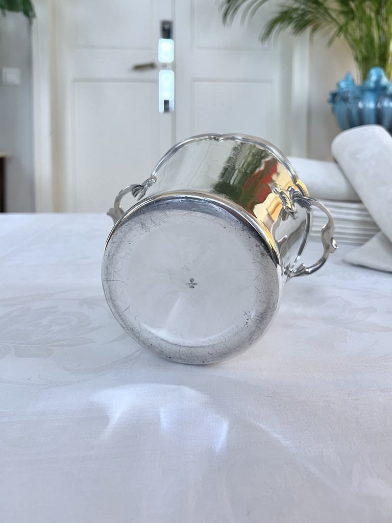 Vintage Silver-plated Ice Bucket - 20th Century-photo-5