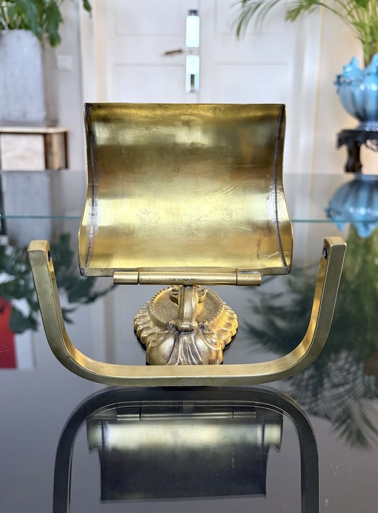Brass Toilet Paper Holder - Bathroom Accessory - Vintage 1960s–70s-photo-8