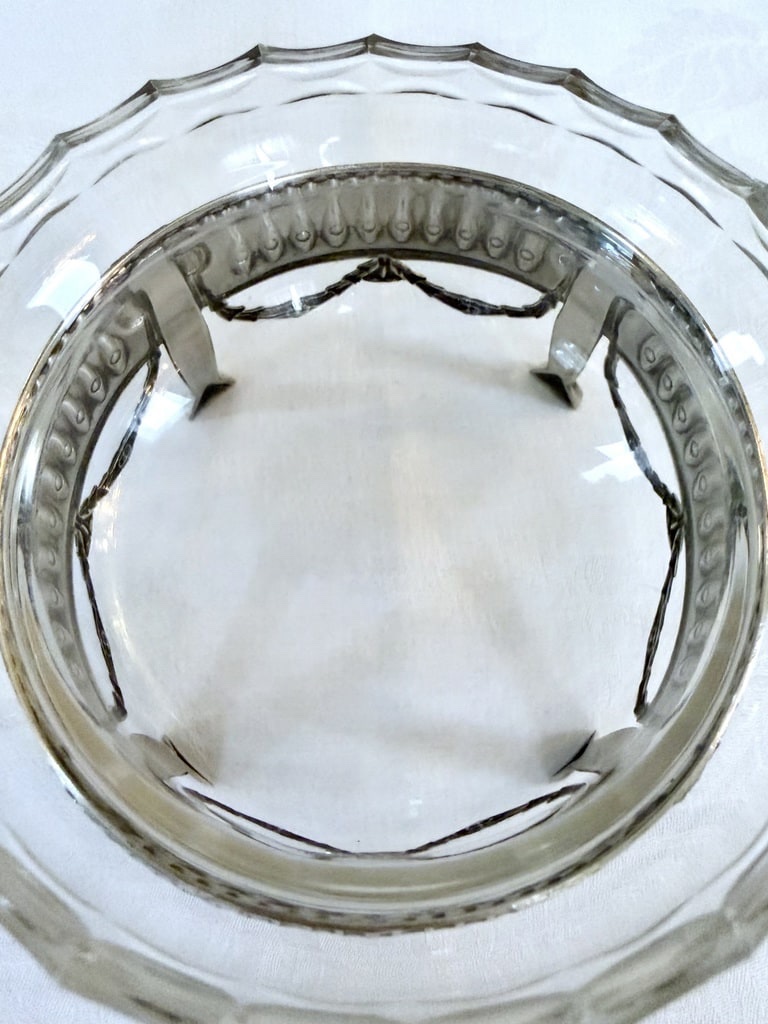 Crystal Finger Bowl With Silver-plated Metal Stand - Table Accessories-photo-4