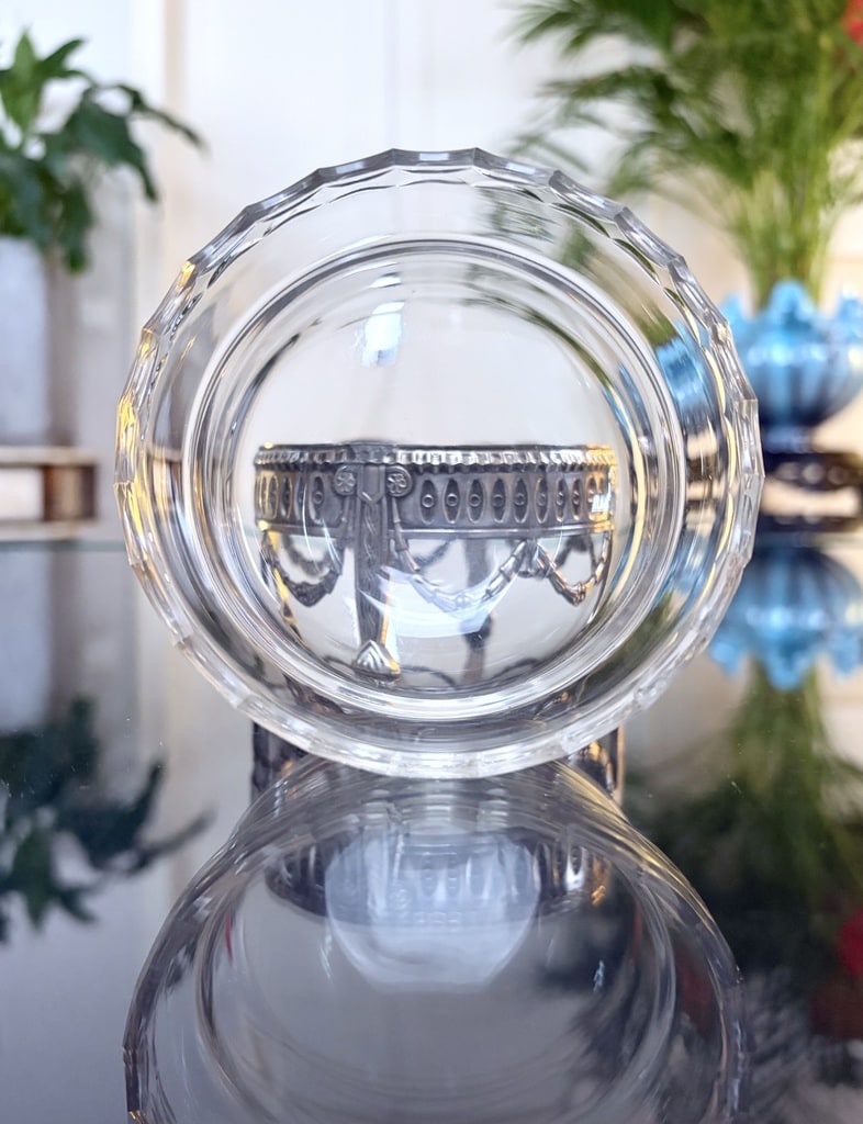 Crystal Finger Bowl With Silver-plated Metal Stand - Table Accessories-photo-1