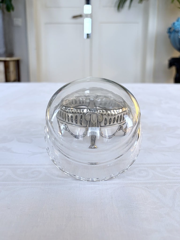 Crystal Finger Bowl With Silver-plated Metal Stand - Table Accessories-photo-6