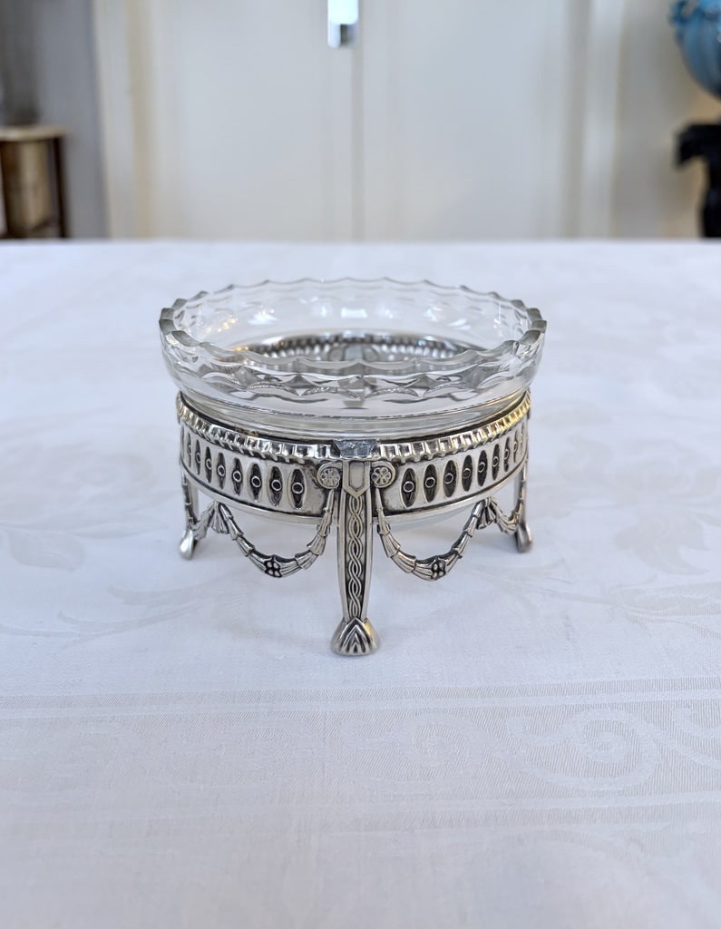 Crystal Finger Bowl With Silver-plated Metal Stand - Table Accessories-photo-7