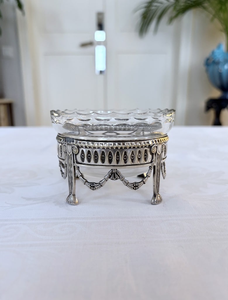 Crystal Finger Bowl With Silver-plated Metal Stand - Table Accessories-photo-8