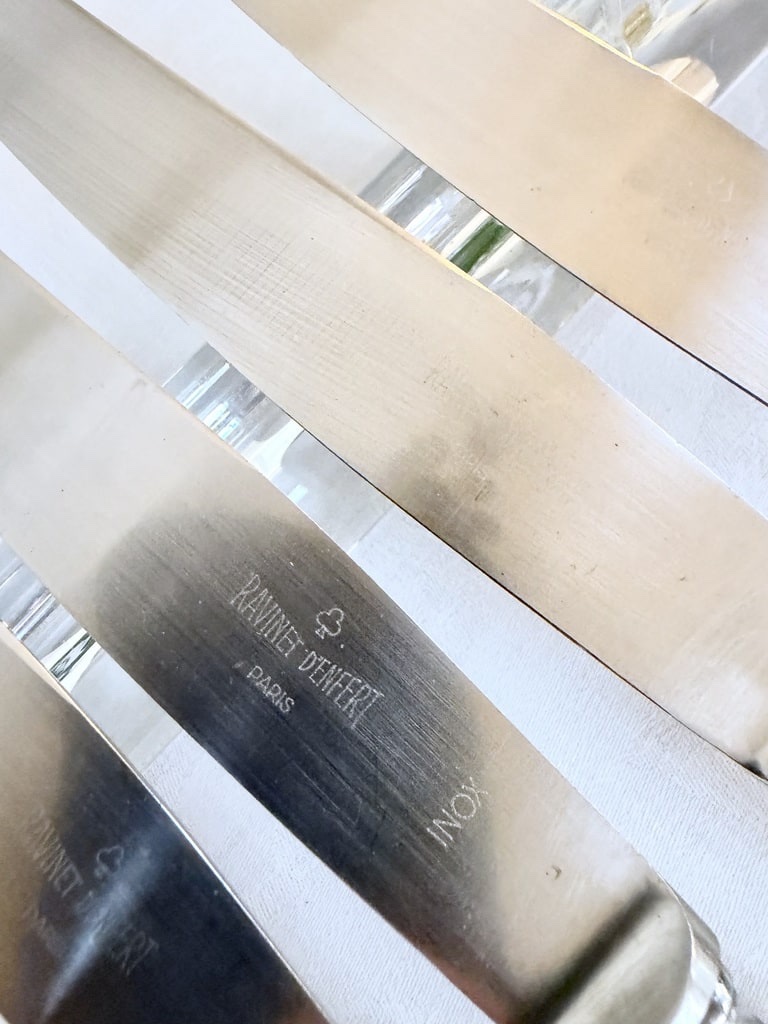 Silver-plated Knives - Ravinet d'Enfert - Club - Art Deco Cutlery Set-photo-6