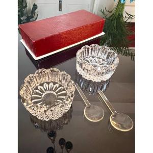 Art Deco Crystal Salt Cellars