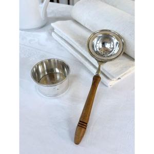 Silver-plated Tea Strainer - Late 19th Century, Early 20th Century