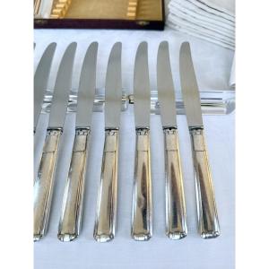 Silver-plated Knives - Art Deco - Cutlery Set