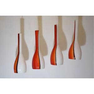 Murano Glass Pendant Lights By Vistosi Luciano Italy