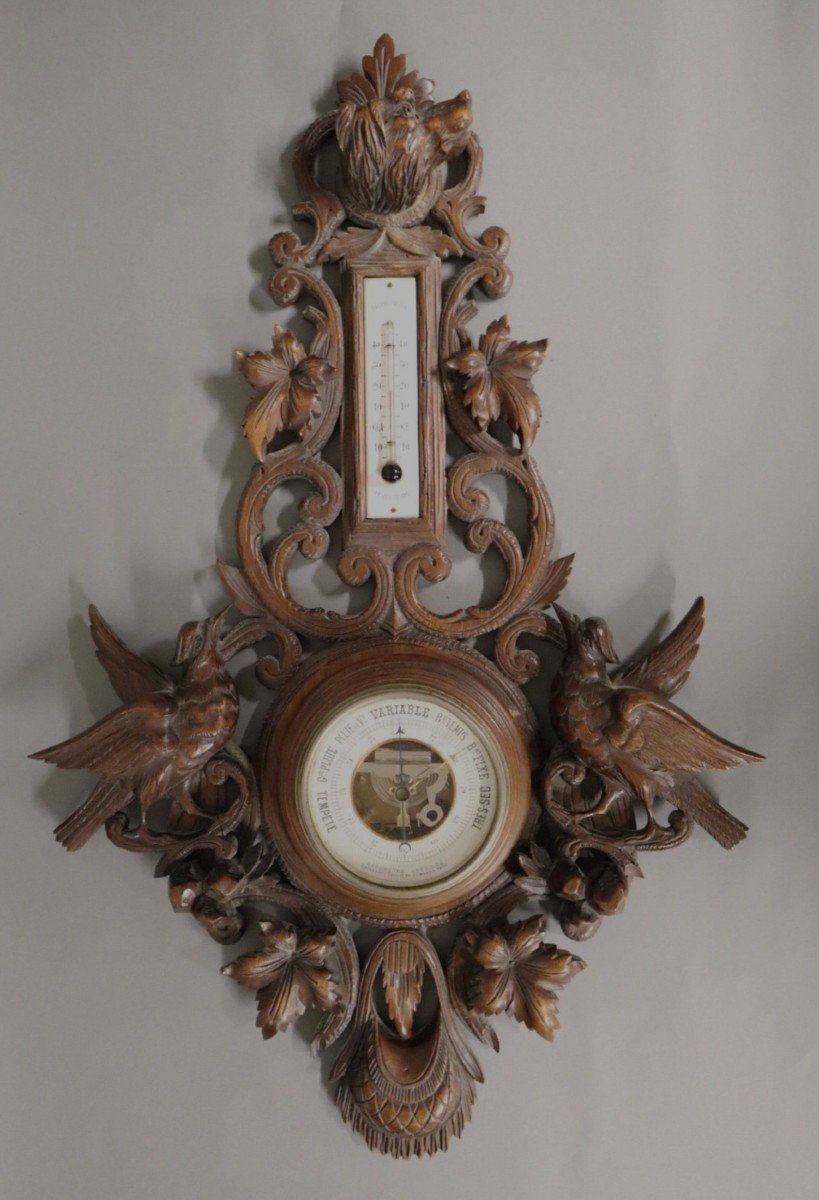 Rare baromètre Swiss Zenith numéroté - Bois, Cuivre - Catawiki