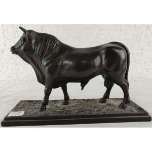 Charles Conrad (1912-?). Signed Bronze Bull 