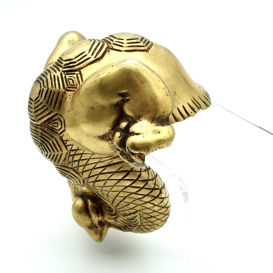 Ornement De Meuble, Japonisme, En Bronze Doré Gabriel Viardot Vers 1870-photo-4