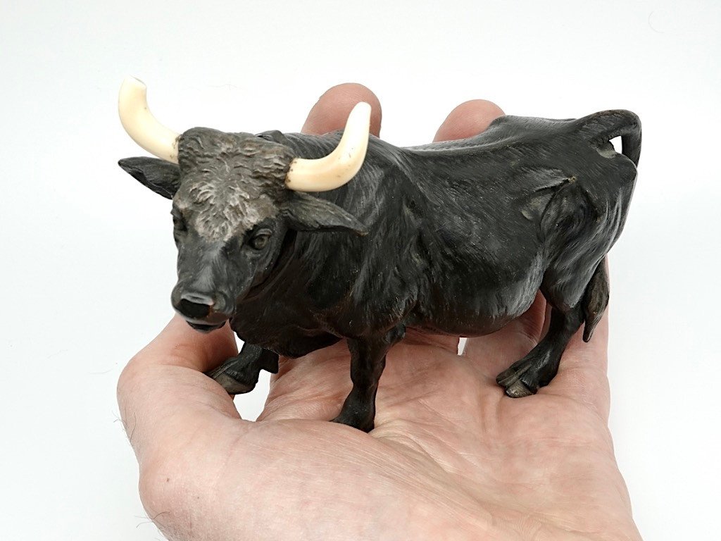 Vienna Bronze, Cow, Late 19th Century-photo-4