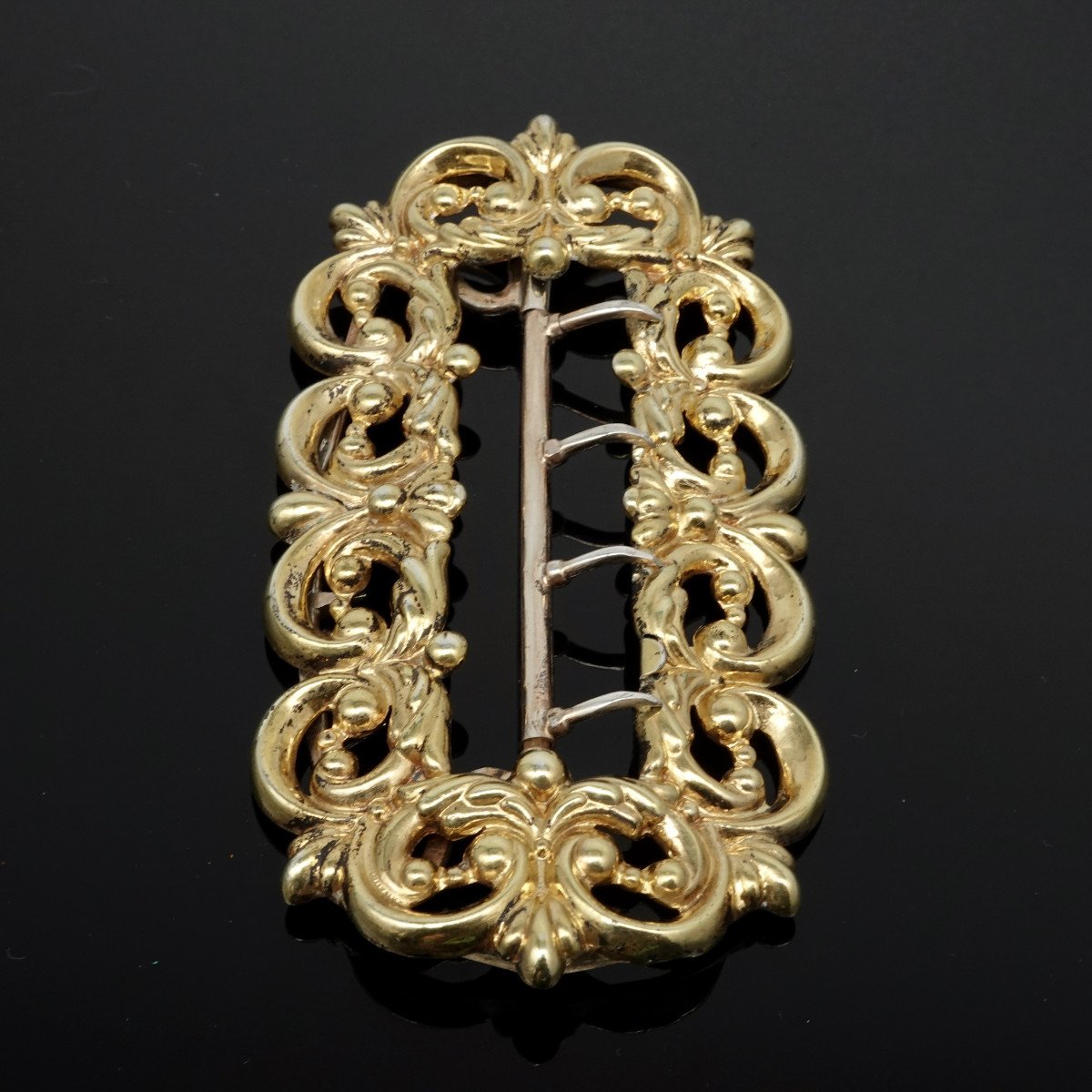 Belt Buckle In Vermeil From The Mid 19th Century-photo-2