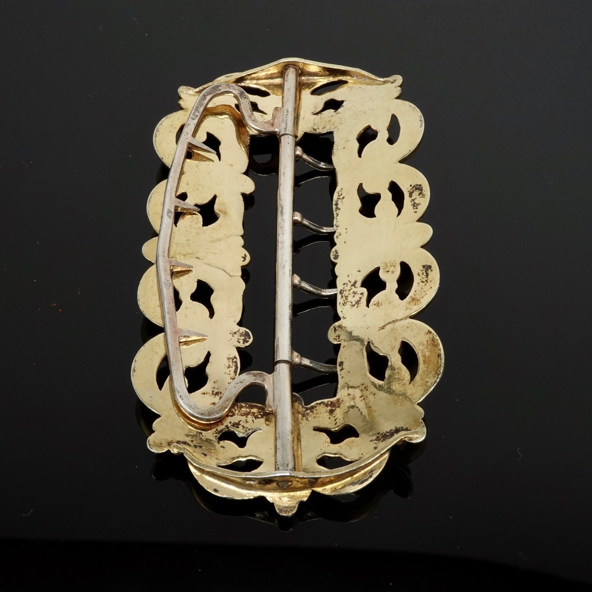 Belt Buckle In Vermeil From The Mid 19th Century-photo-1