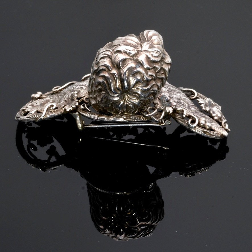 19th Century Angelot Brooch In The Taste Of Froment Meurice-photo-4