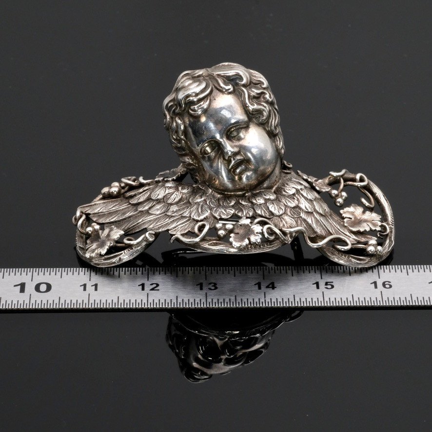 19th Century Angelot Brooch In The Taste Of Froment Meurice-photo-3