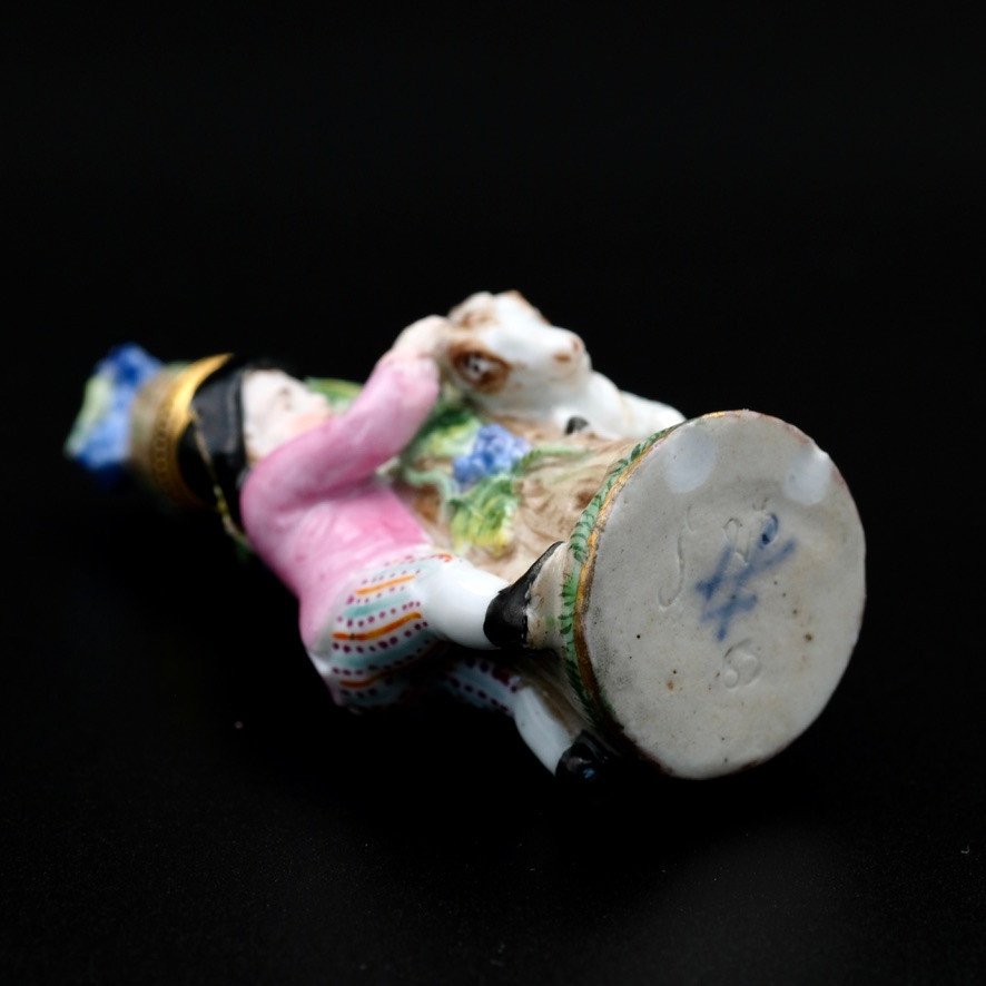 Meissen Porcelain Figurative Perfume Bottle-photo-5