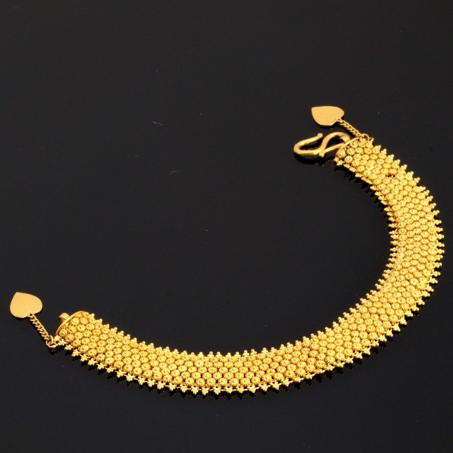 Bracelet Souple Or 22 Carats & charms Coeurs-photo-3