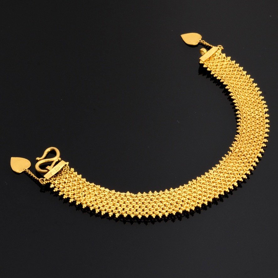 Bracelet Souple Or 22 Carats & charms Coeurs-photo-4