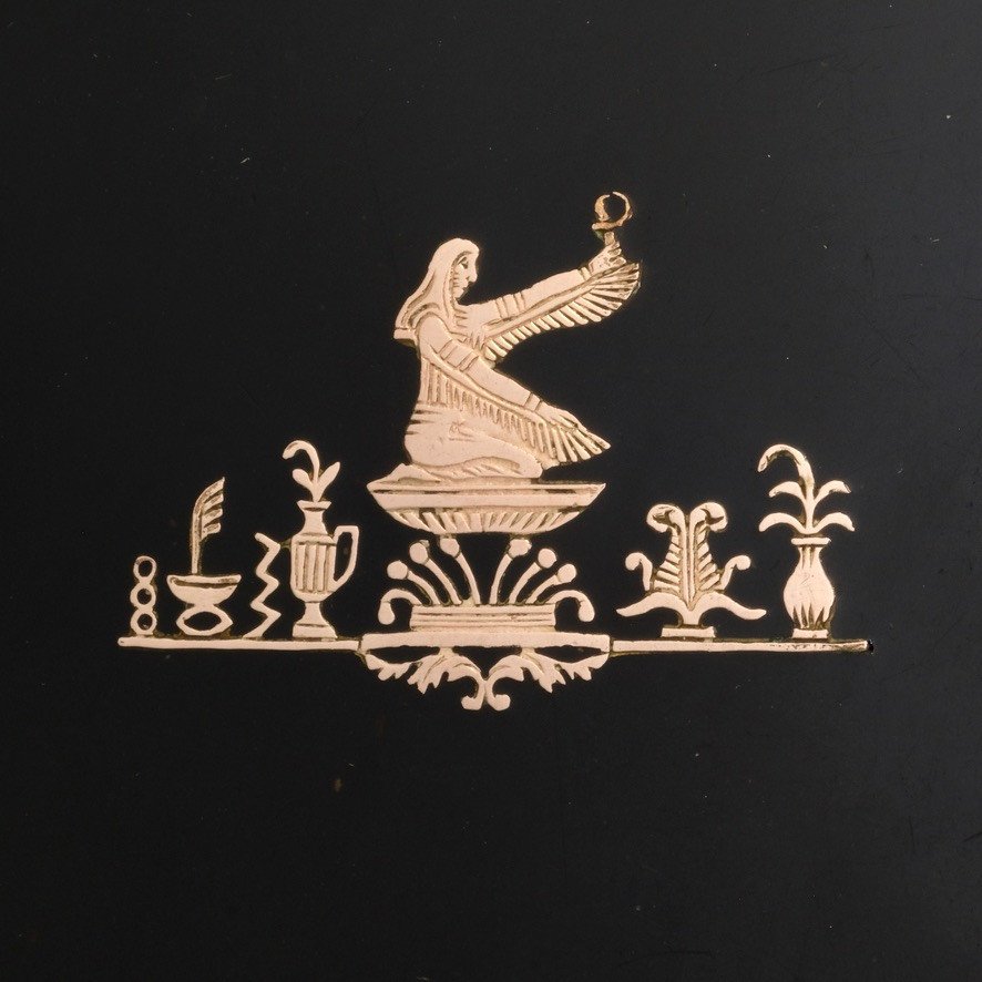 Carnet De Bal égyptomania écaille Incrustée Or-photo-4
