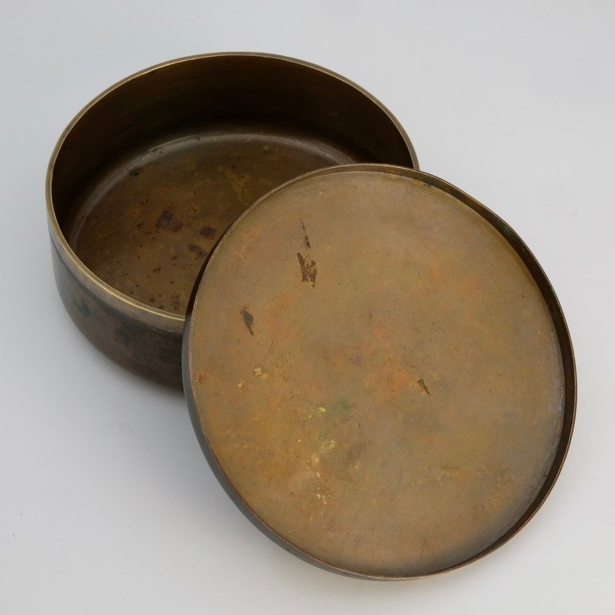 Bronze Box And Shibuichi Japan Meiji Period 19th Century-photo-1