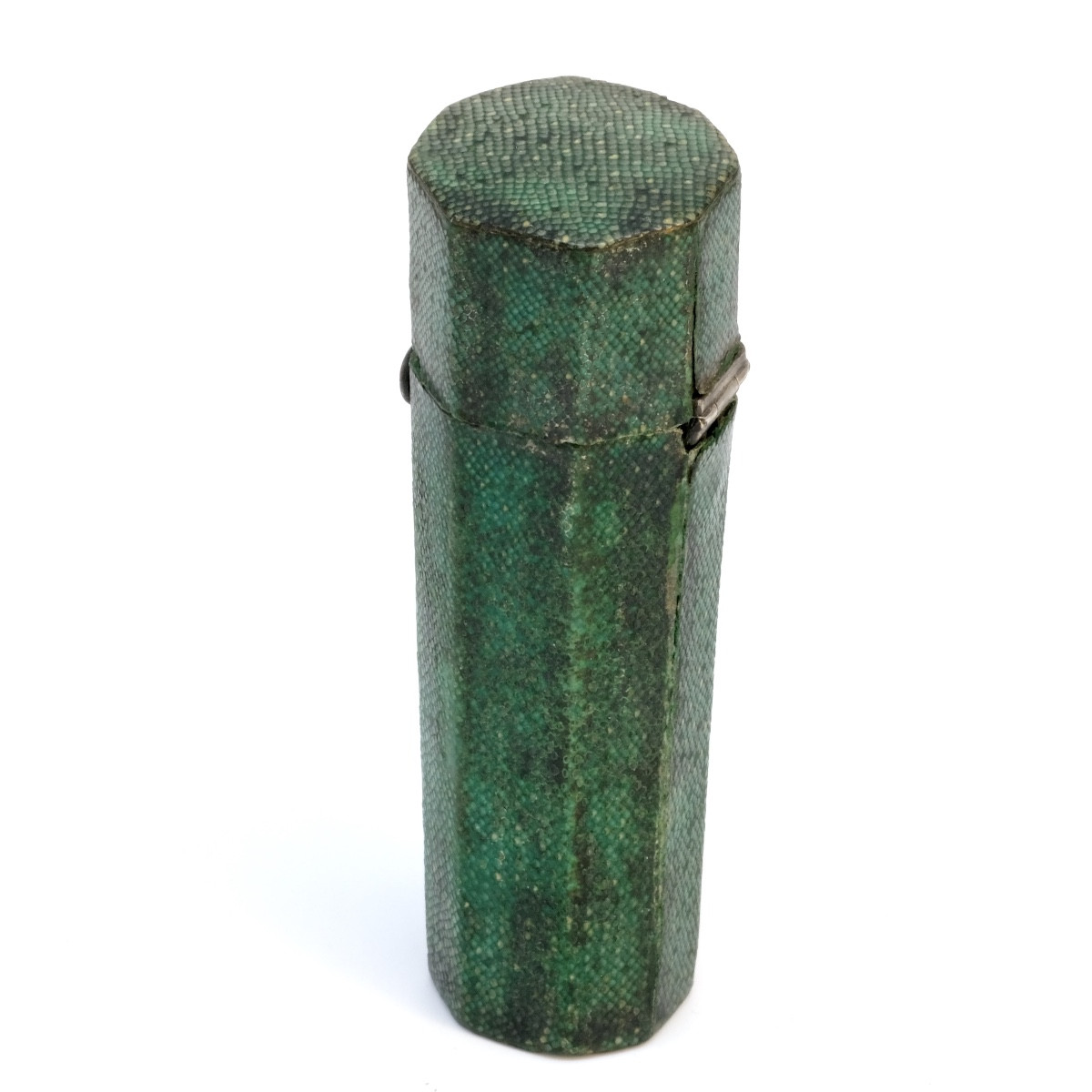 Nécessaire à Saignée Octogonal Galuchat Avec 6 Flammes, 18ème Siècle.-photo-4