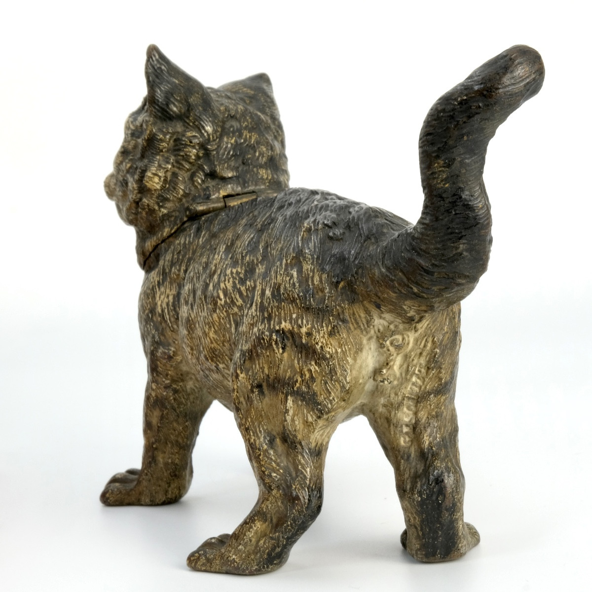 Encrier Bronze De Vienne 19ème Siècle Chat, Franz Bergman-photo-4