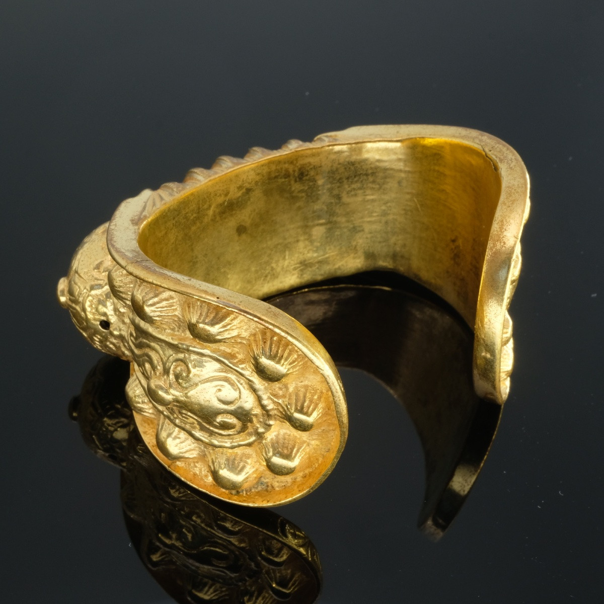 19th Century Gold-plated Rogatka Fertility Bracelet-photo-4