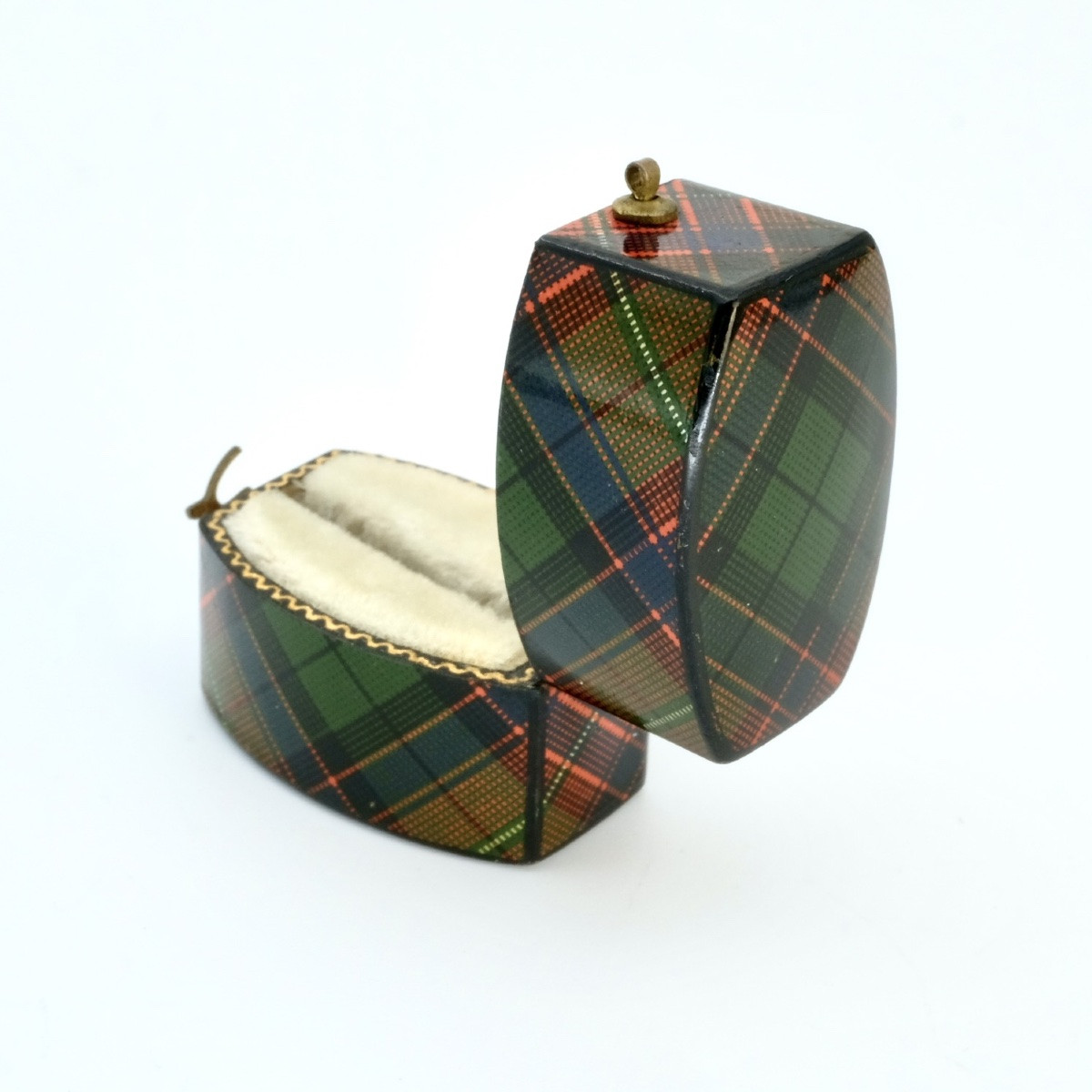 19th Century Tartanware Ring Box-photo-2