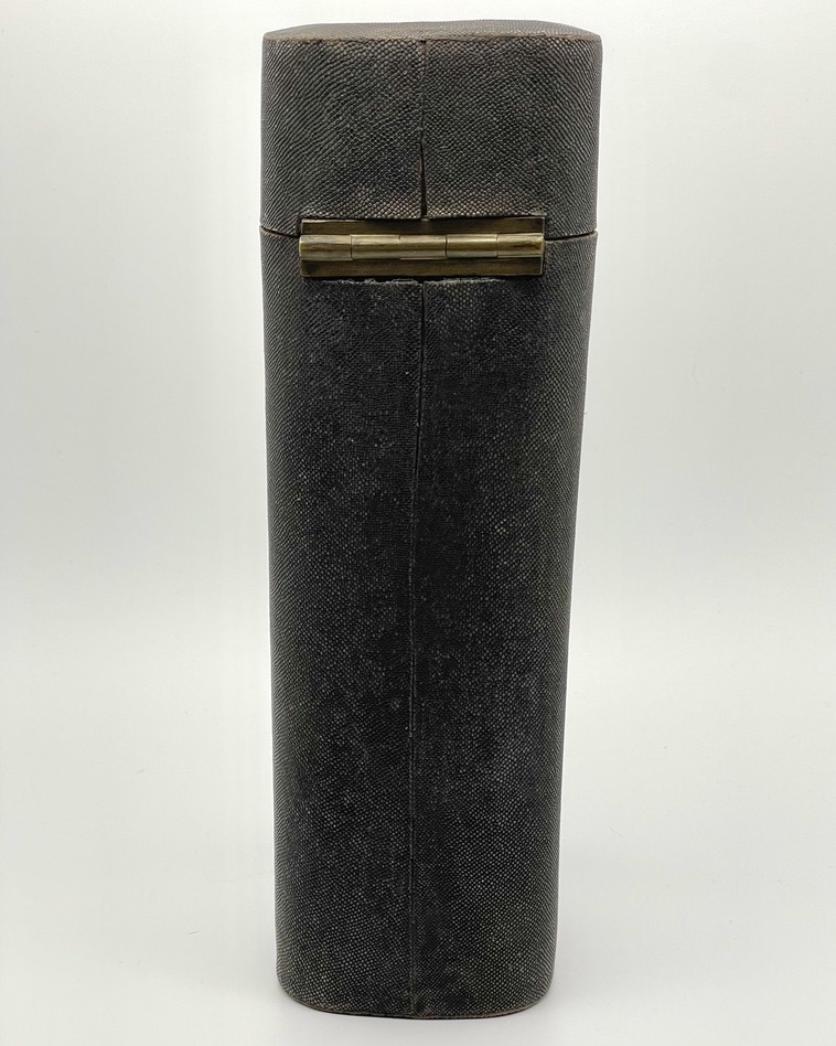 Grand étui Pour Flacons et outil En Galuchat Gris XVIII ème Siècle-photo-1