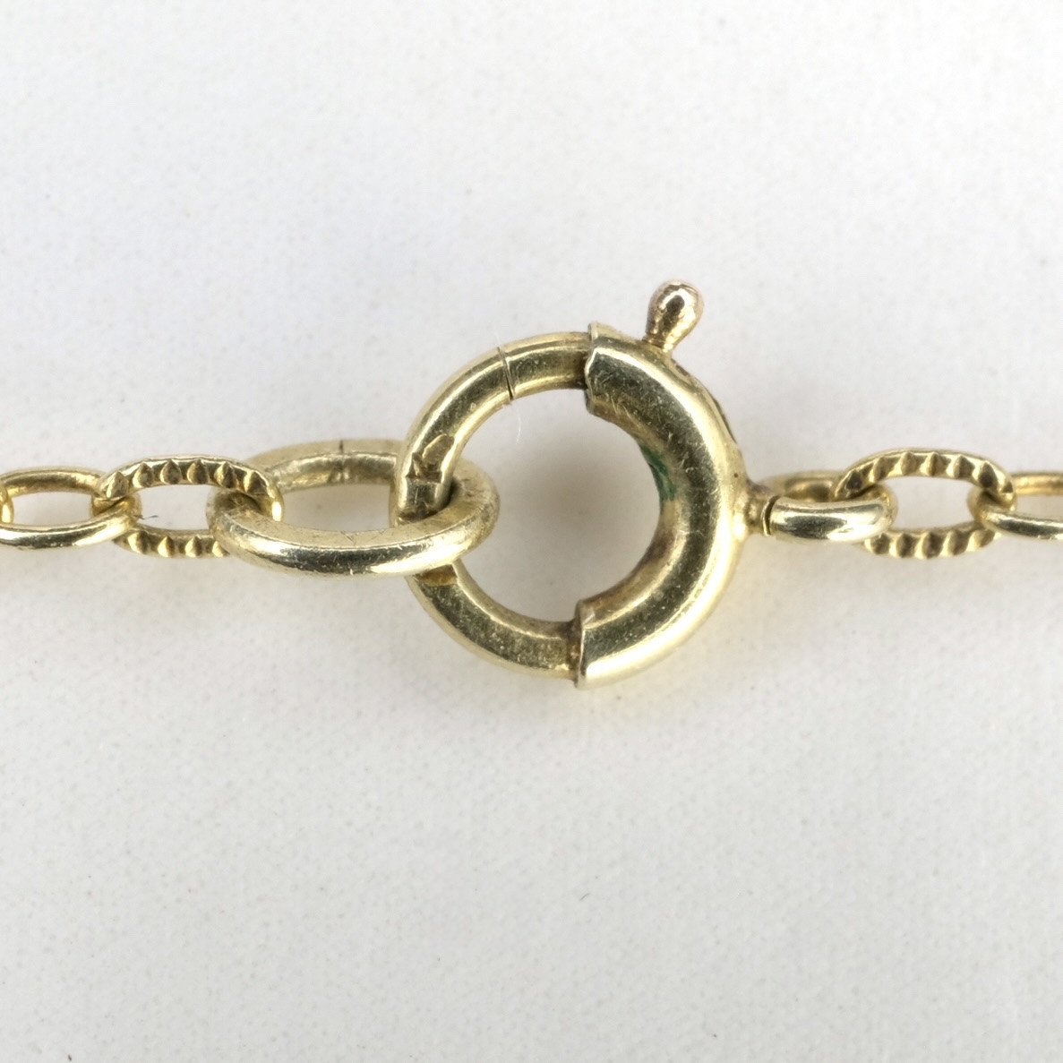 Art Deco  Lavalliere Necklace In Gold, And Jadeite Carved Butterfly-photo-5