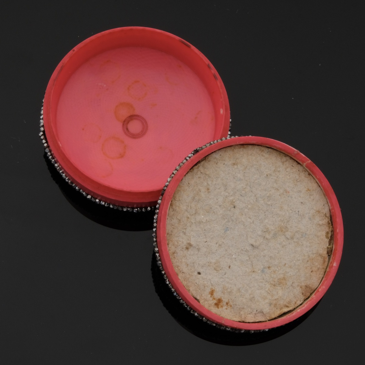 18th Century Ivory Box, Bas-relief Wax, Cupid, Steel Beads-photo-2