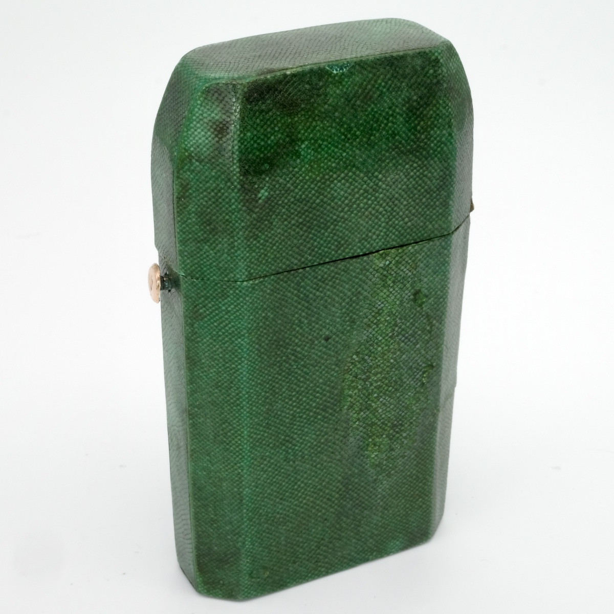 Nécessaire à parfums galuchat 2 flacons cristal et or avec entonnoir 18ème siècle-photo-2