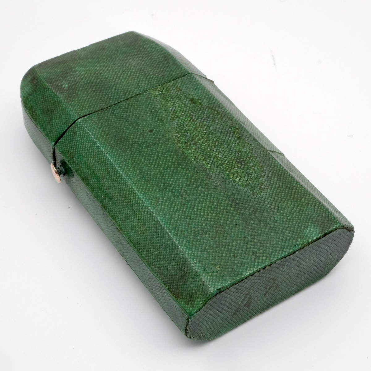 Nécessaire à parfums galuchat 2 flacons cristal et or avec entonnoir 18ème siècle-photo-3