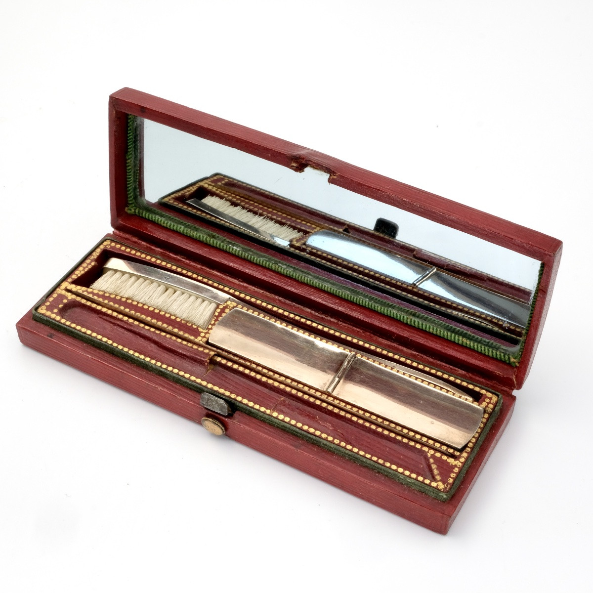 Nécessaire d'hygiène dentaire vermeil époque Premier Empire-photo-2